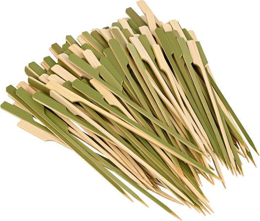 4.7 inch (1000 Pack) Bamboo Wooden Paddle Picks Skewers for Cocktail，Cocktail Picks for Drinks ，Toothpicks，Appetizers，BBQ，Fruit Kabobs，Sandwich，Barbeque Snacks.……4 Packs of 250 Each (1000 Count)