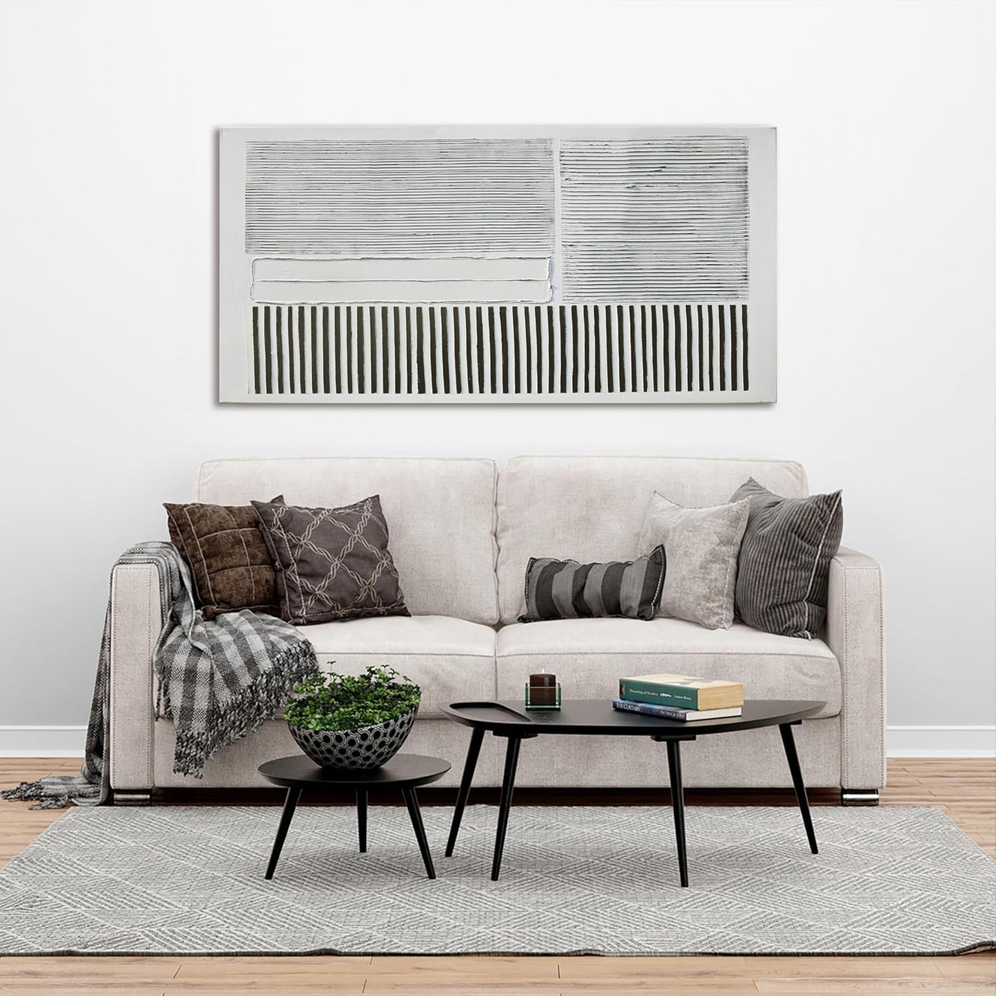 Canvas Wall Art Decor Modern Canvas Wall Art For Living Room Abstract Art Black and White Wall Art Decor Abstract Wall Art Prints Canvans Art Work For Bedroom Office Kitchen Wall Decor 20" x 40"