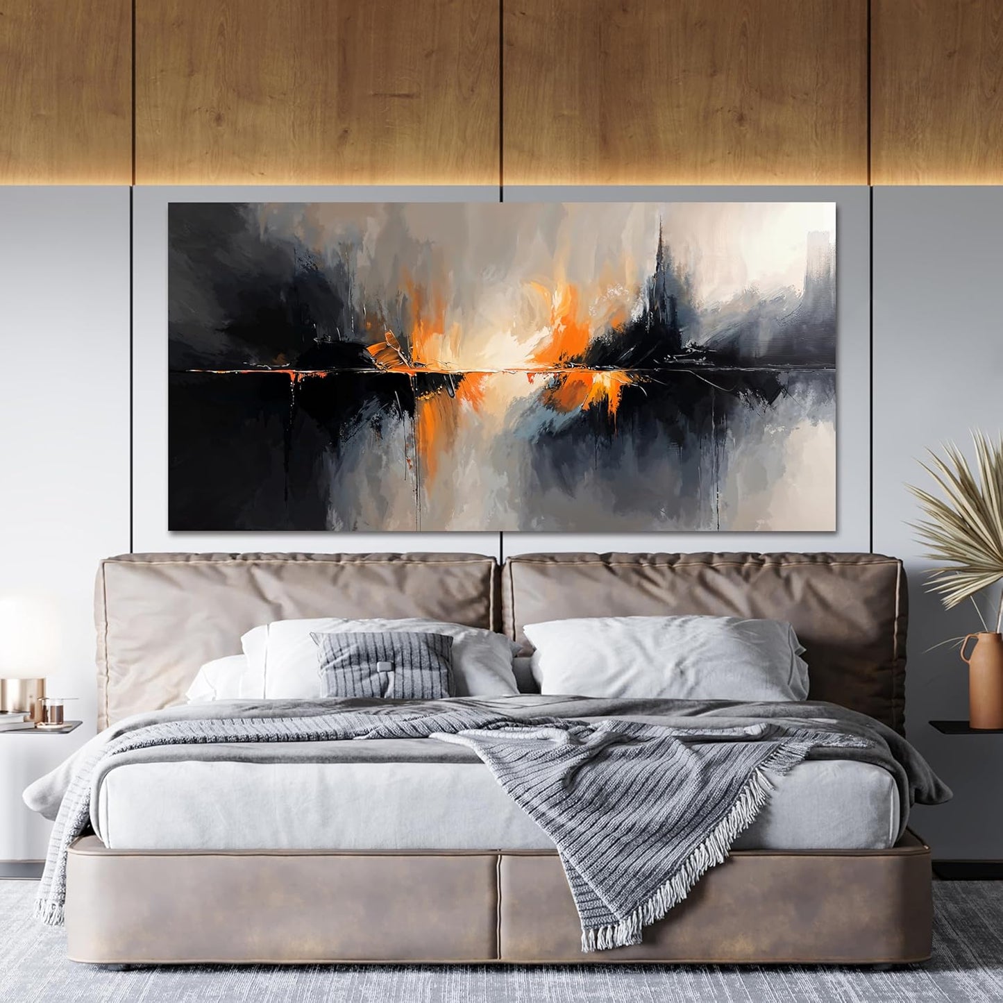 Canvas Wall Art Decor Wall Art Pictures for Living Room Black and White Wall Art Prints Abstract Canvas Art Wall Decor Modern Abstract Wall Art Artwork for Walls Bedroom Office Decor 20" X 40"