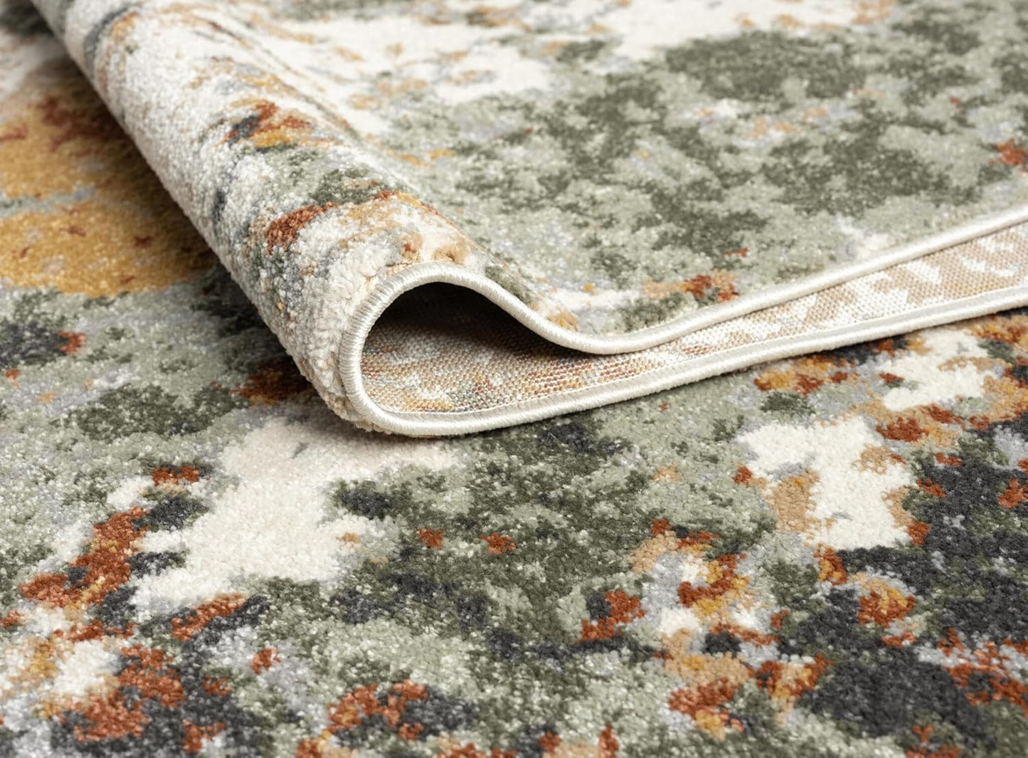 Keen Home Design Area Rugs - 10x14 Non-Shedding, Abstract Rugs for Kitchen, Living Room, Bedroom, Dining Room, Entryway - Size: 9'10" x 14', Multi