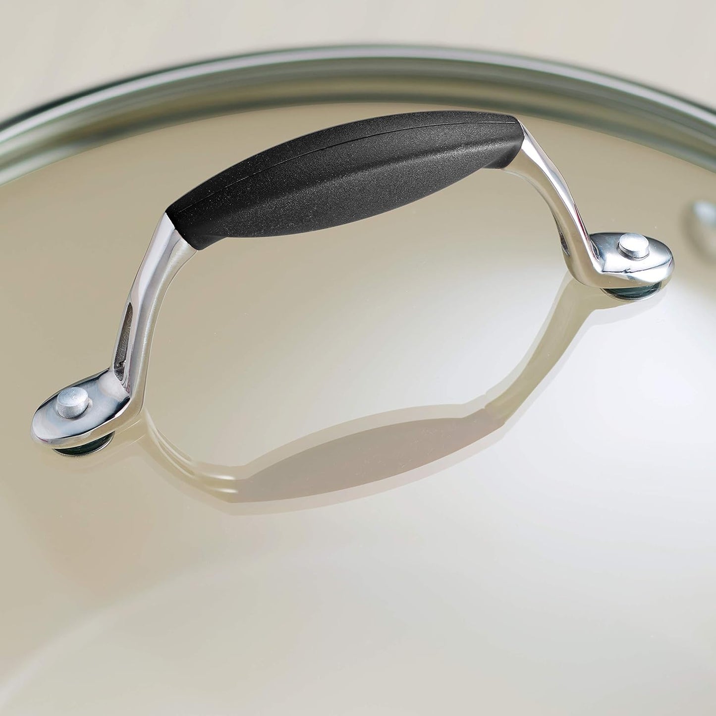 Tramontina Gourmet Ceramica Deluxe Sauce Pan with Lid, Non Stick Ceramic Interior, 3-Quart, Metallic Black, Made in Italy