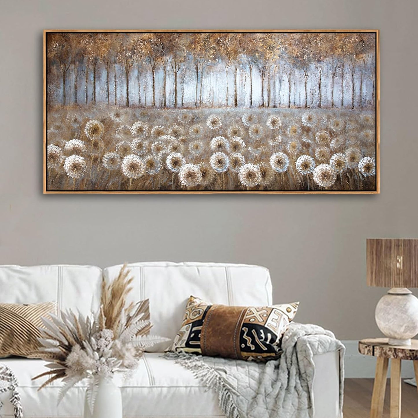 Large Living Room Wall Decor Decoration Canvas Wall Art for Bedroom Modern Framed Art Bedroom Home Brown pictures for Living Room 24x48 Framed Art Landscape Wall Art