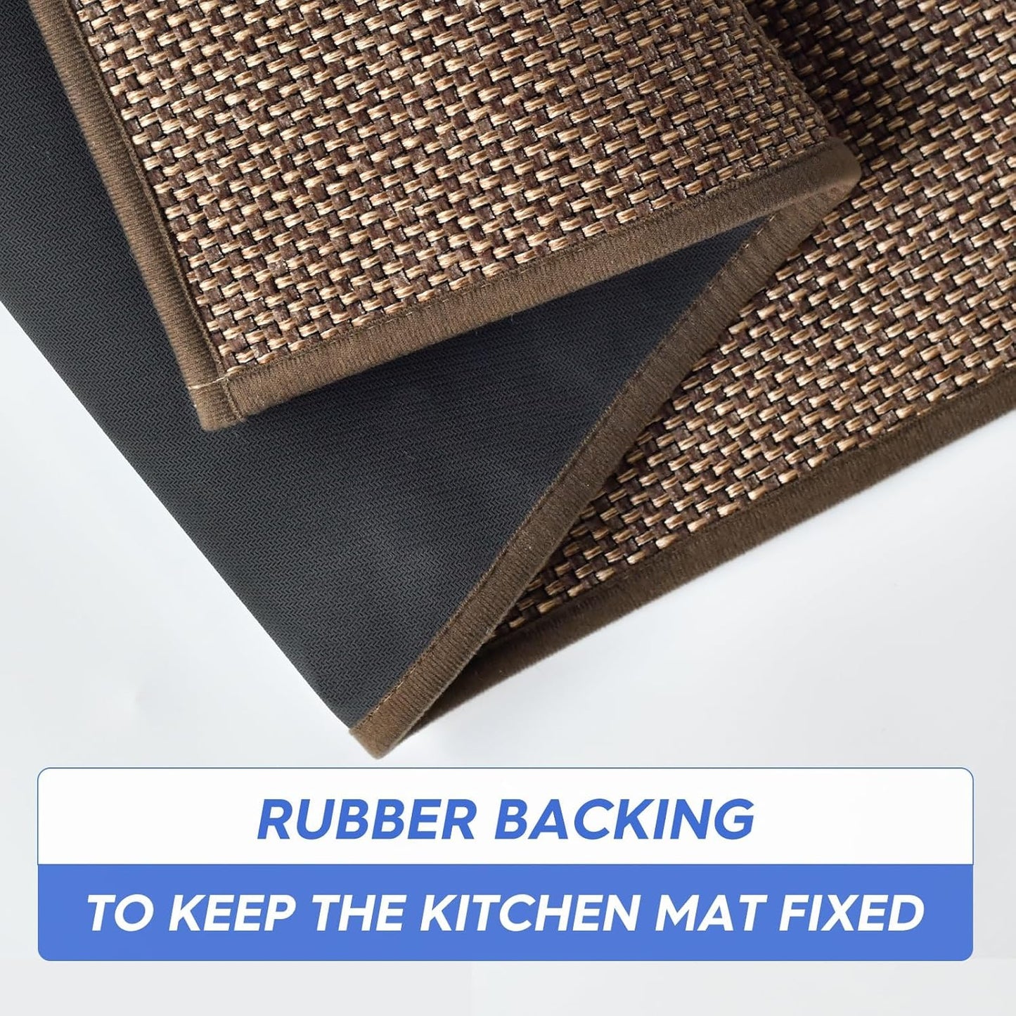 Artoid Mode Washable Kitchen Rugs and Mats Doormat Non Skid, Absorbent Rugs for Kitchen Floor Door Mat Kitchen Mats Front of Sink Hallway 17x47 Inch