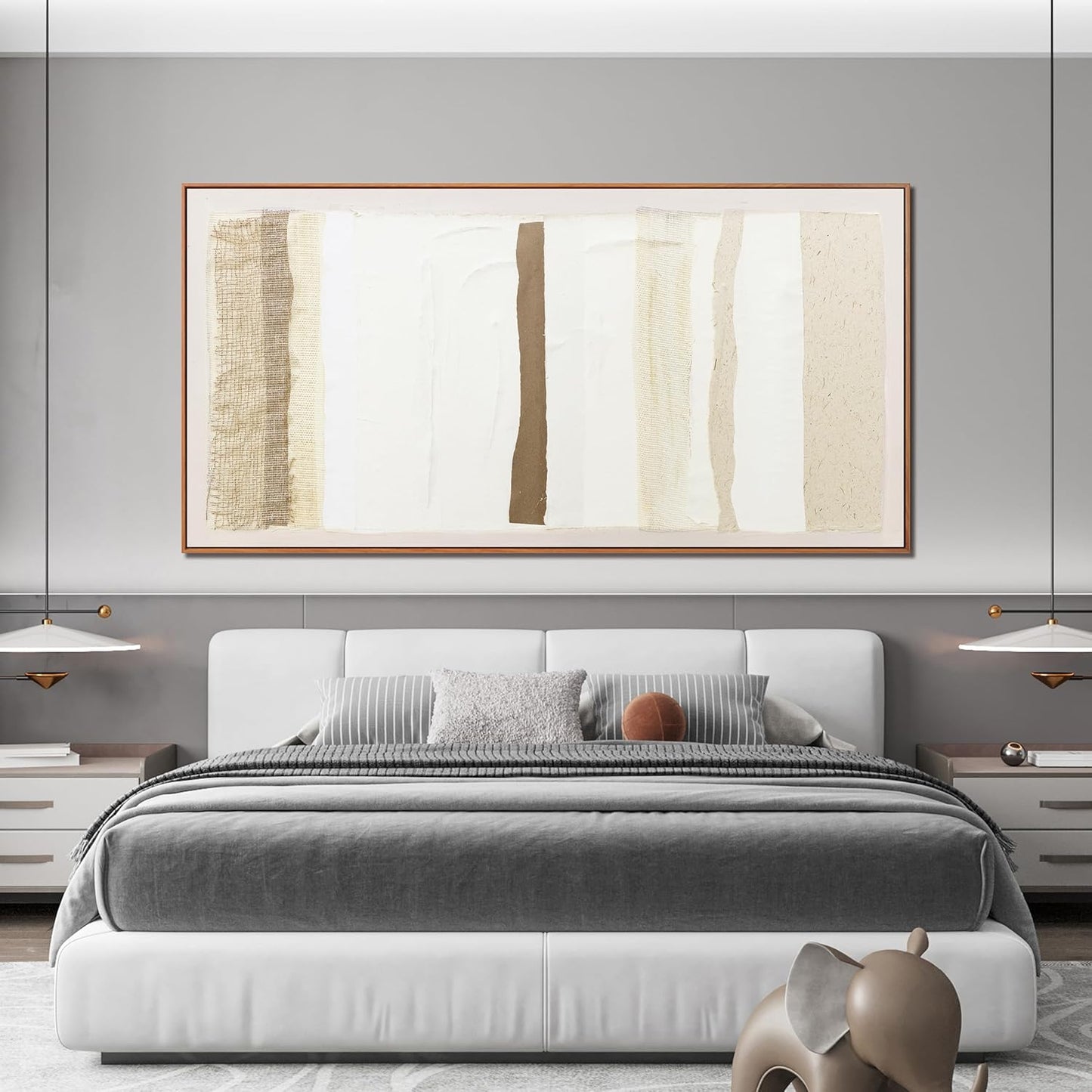 Abstract Canvas Wall Art Decor Wall Art Pictures for Living Room Large Framed Wall Art Prints Modern Boho Wall Art Decorations Canvas Art Wall Decor 29" X 58" Artwork for Walls Bedroom Office Decor