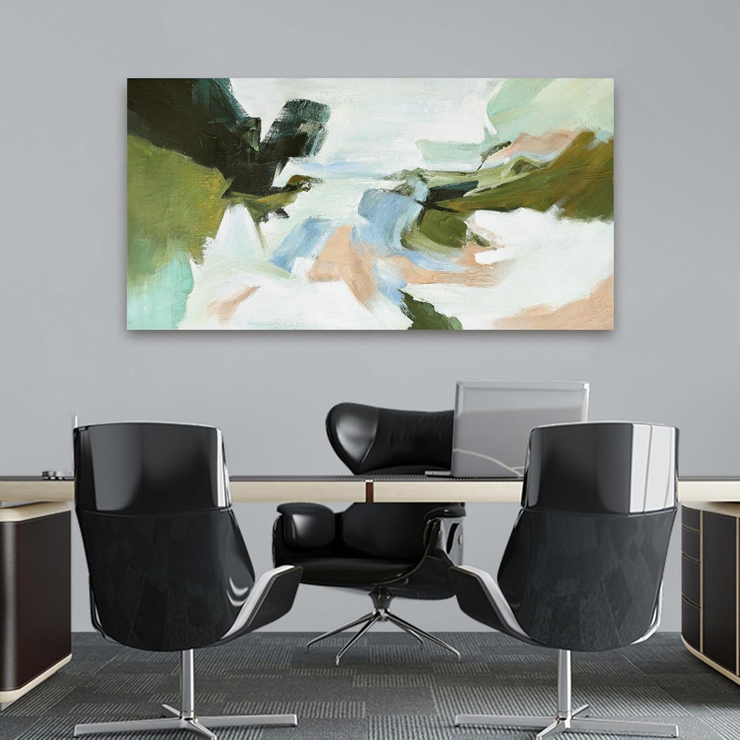 Suconvng Abstract Colorful Wall Art Painting Canvas Art Wall Decor 20x40 Inch For Living Room Decorations Art Office Decor Multicolor Canvas Artwork Pictures For Bedroom Kitchen