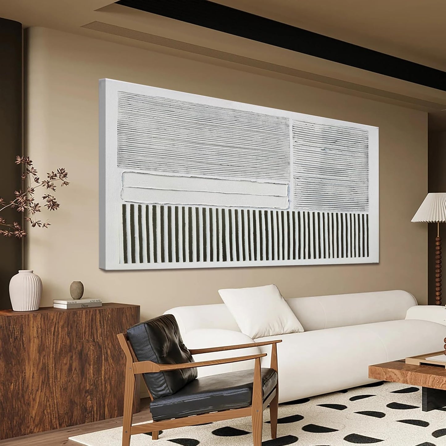 Canvas Wall Art Decor Modern Canvas Wall Art For Living Room Abstract Art Black and White Wall Art Decor Abstract Wall Art Prints Canvans Art Work For Bedroom Office Kitchen Wall Decor 20" x 40"