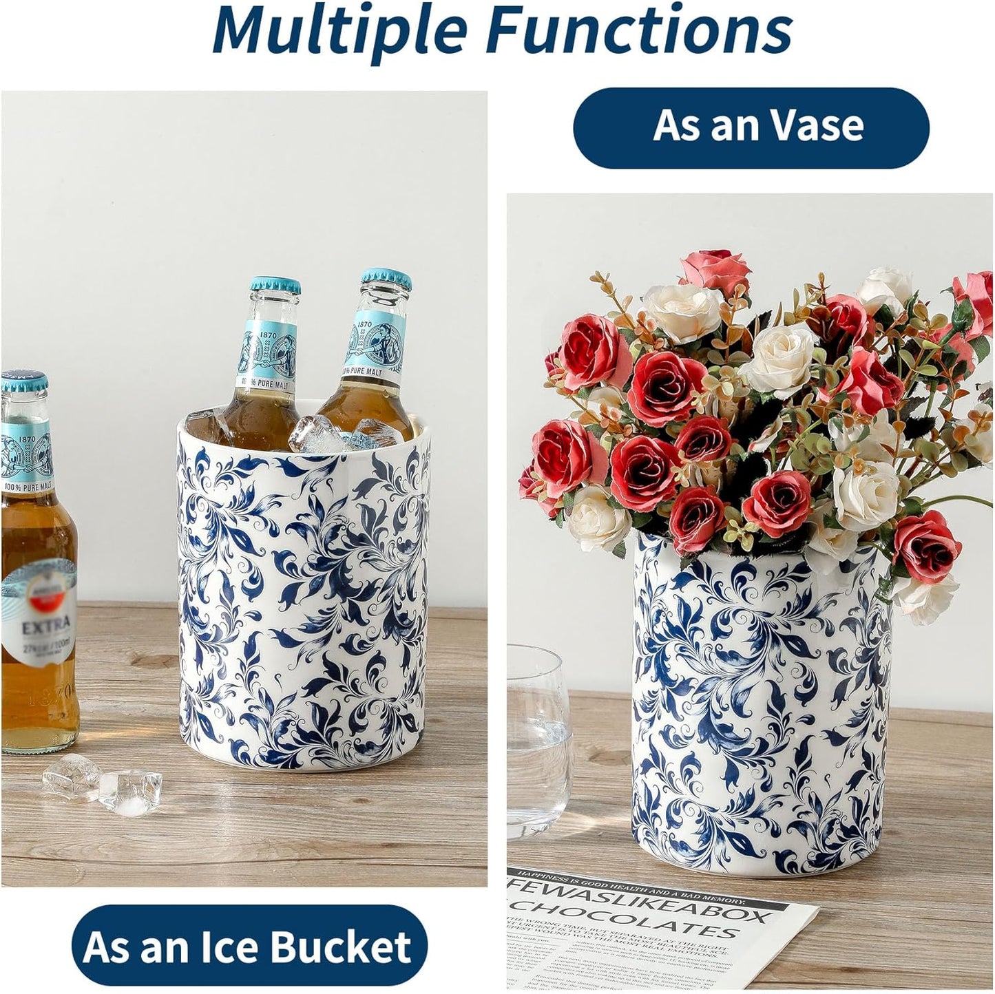 kitchen tool holder,kitchen spatula holder-extra large utensil holder,utensil holder ceramic apartment essentials（7.2in×6.2in）