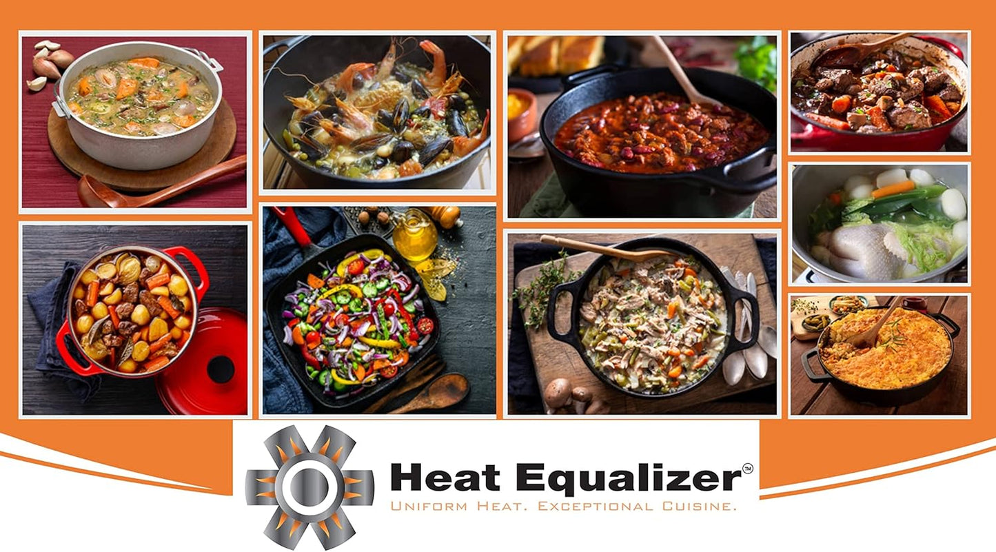 8 inch None Stick Copper finish Heat Equalizer-Heat Diffuser for Gas Stoves – Aluminum & Copper Alloy Hot Plate for Even Cooking-Burner Cover & Simmer Plate