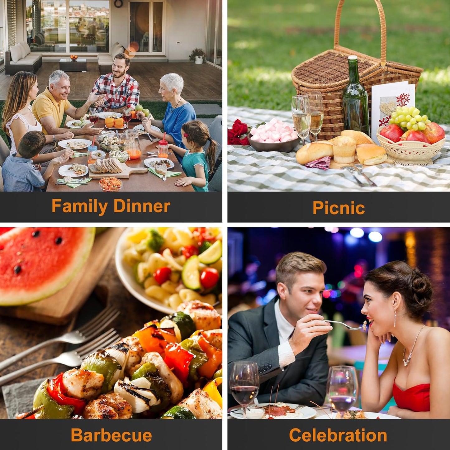 24 Pieces Dinner Forks Set,8" Forks,Food Grade Stainless Steel Dinner Forks,Fine Fork Set for Home,Kitchen,Restaurant,Mirror Polished and Dishwasher Safe