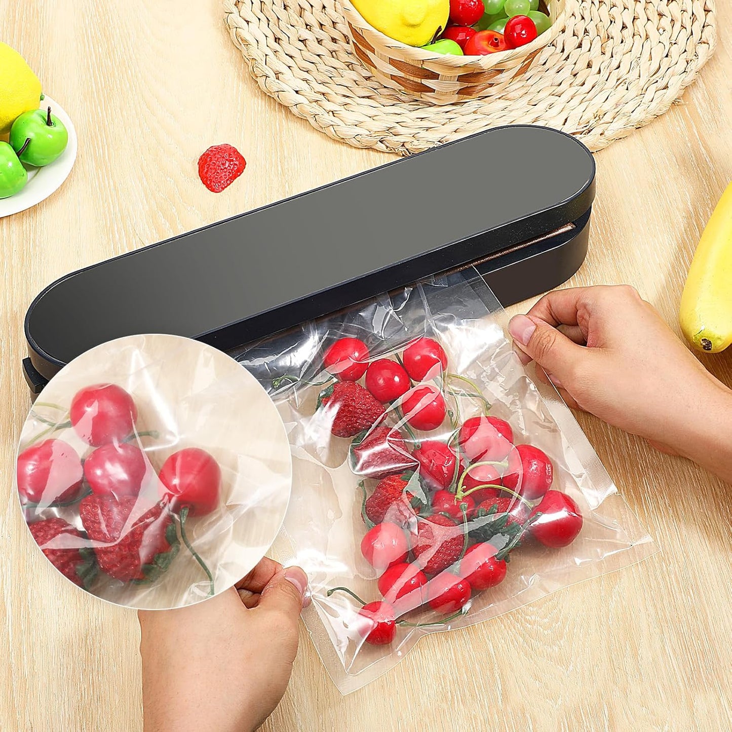 200 Quart Vacuum Sealer Bags for Food, 8" x 12" Precut Vacuum Sealer Bags, BPA Free Vacuum Seal Storage, 4mil Thick Vacuum Sealer Bags for Sous Vide and Freezer