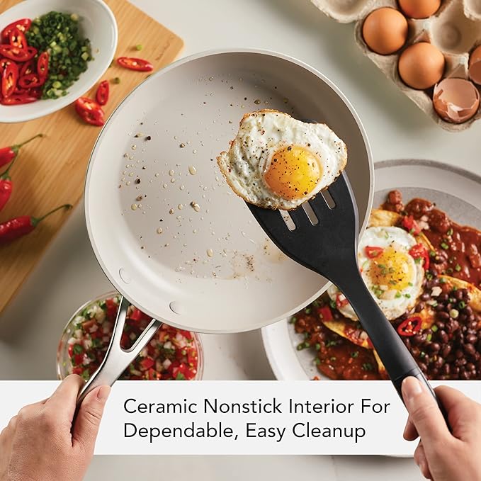 KitchenAid Hard Anodized Ceramic Nonstick Frying Pan/Skillet, 10 Inch - Pistachio