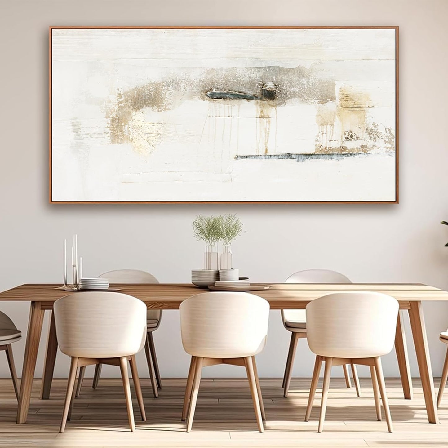 Abstract Wall Art Decor Modern Wall Canvas Decorations Framed Maximalist Home Decor Wall Art Prints Multicolor Minimalist Graffiti Large Artwork for Living Room Wall Bedroom Kitchen Office Decor 29"×58"