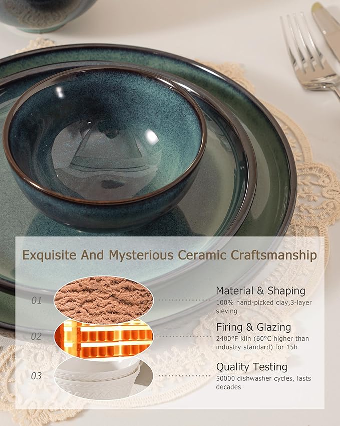 Dinnerware sets plates and bowls sets modern plates stoneware dinnerware set Plates and Bowls Set for 4, 12 Pieces Dishes,Microwave and Dishwasher Safe Tableware (style - 4, 4 - Set (12pcs))