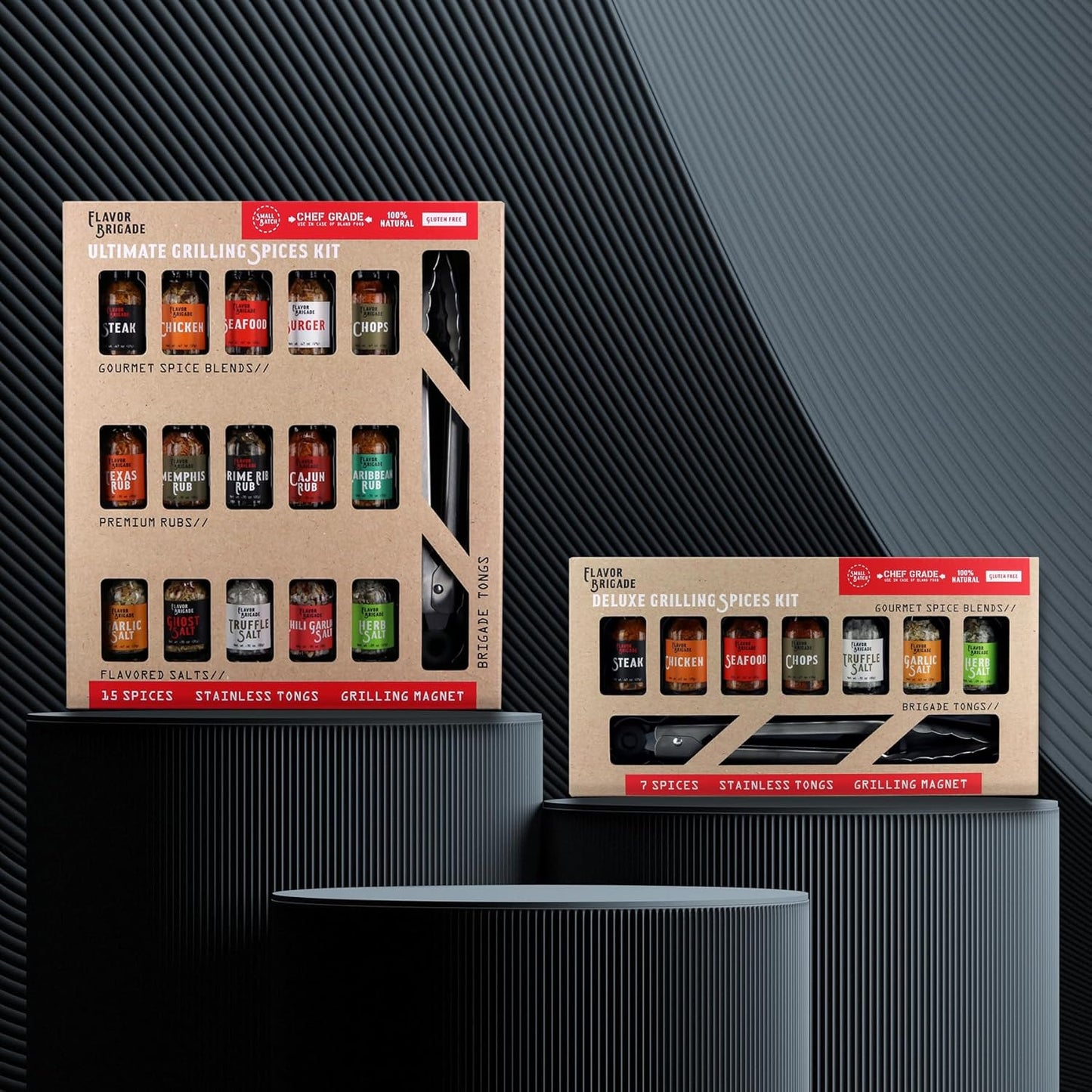 Ultimate Grilling Gift for Men - BBQ Accessories - Gourmet Spice Blends & Seasonings, Tongs, BBQ Magnet, Meat Rubs, Unique Gift for Guys, Dad, Son, Brother, Father in Law, Cooking Chefs, 17 Piece Set