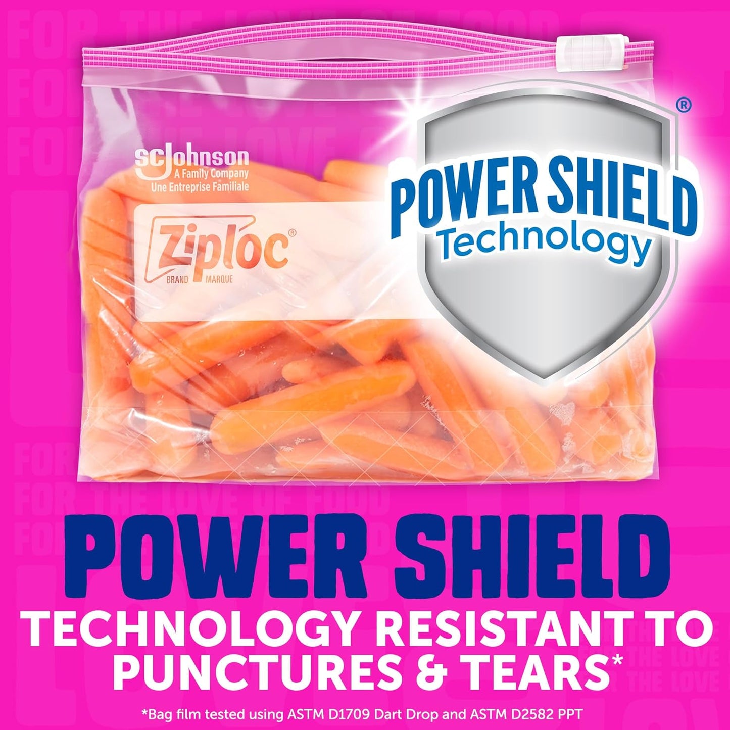 Ziploc Gallon Food Storage Slider Bags, Power Shield Technology for More Durability, 18 Count (Packaging May Vary)