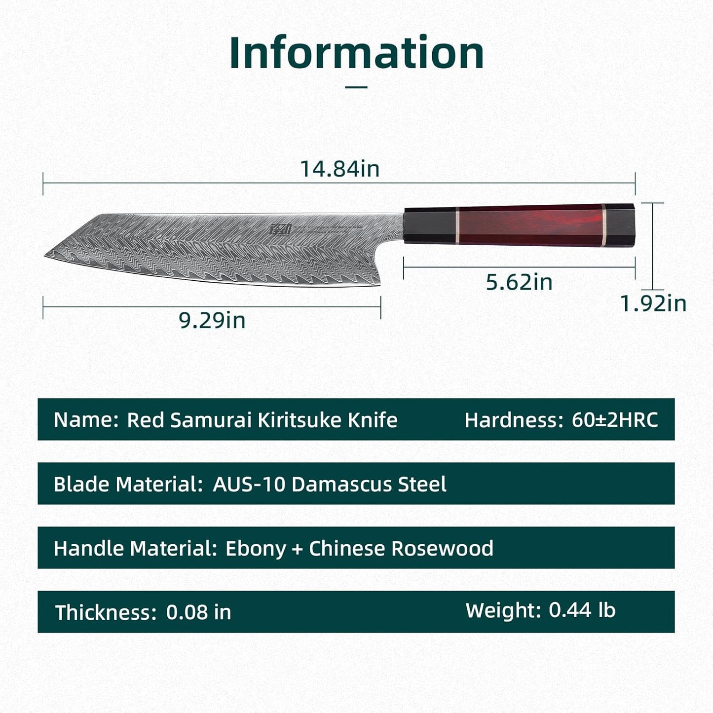FINDKING 9 Inch Kiritsuke Knife, Versatile Japanese Chef Knife, Premium AUS-10 Damascus Steel Blade, Professional Kitchen Essential (Samurai Series)