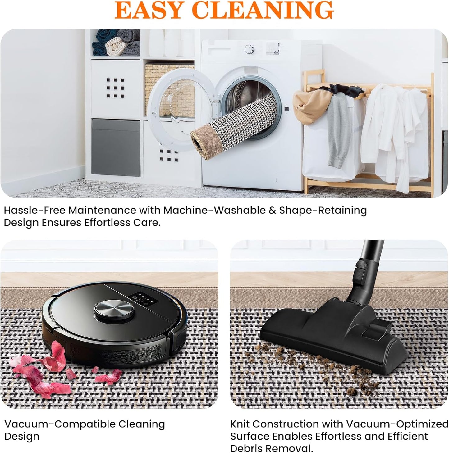 StepRite Kitchen Rugs, Kitchen Mats for Floor, 32"x20" Non-Slip Machine-Washable Kitchen Throw Rug, Absorbent Kitchen Runner Rugs Office, Sink Standing Desk Mat, Decor Carpet, Khaki