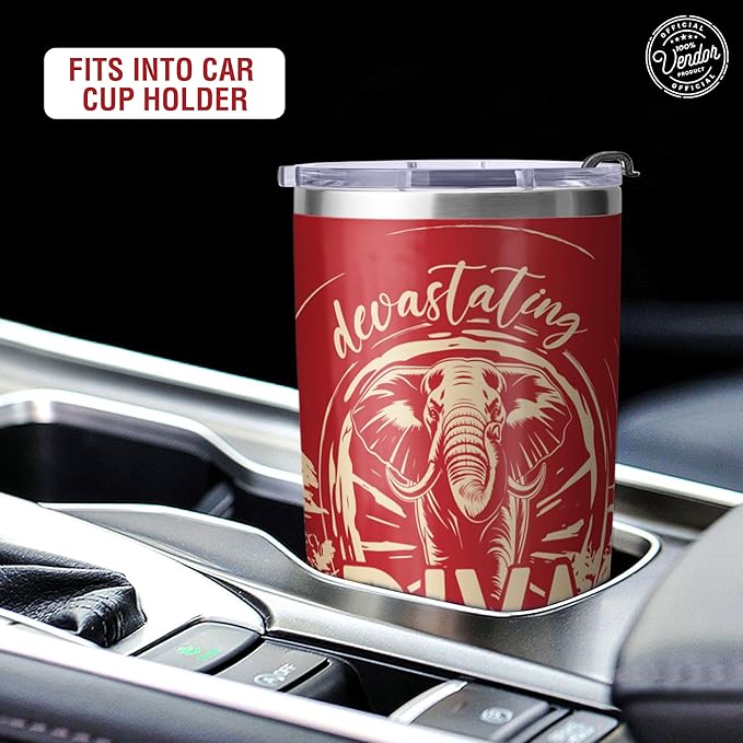 Delta Sigma Theta Sorority Paraphernalia - Official Vendor - 20oz Stainless Steel Insulated Sublimation Tumbler - Devastating Diva