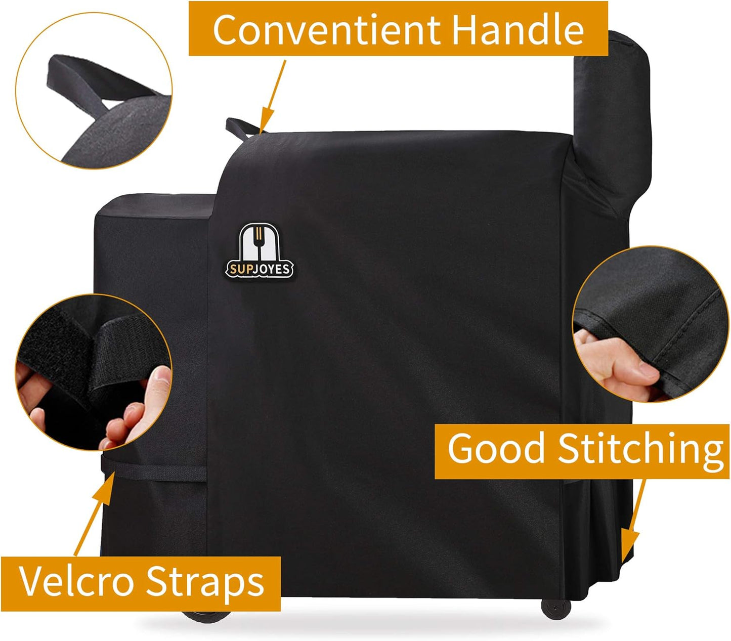 SUPJOYES Grill Cover for Traeger 34 & 780 Series, Heavy Duty Waterproof Wood Pellet BBQ Accessories for Traeger Pro 34 Smoker Grill