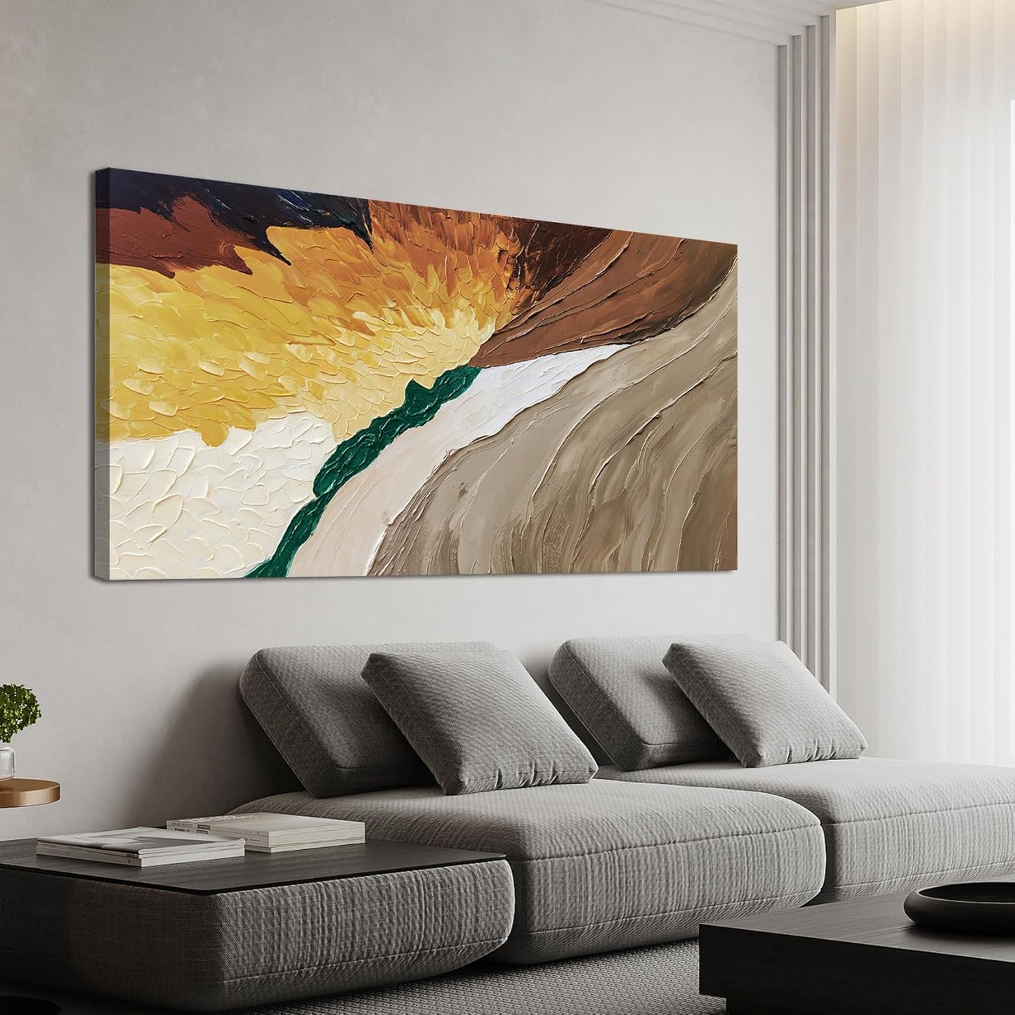 Canvas Wall Art Decor Wall Art Pictures for Living Room Large Modern Wall Art Abstract Canvas Art Wall Decor Abstract Colorful Wall Art Prints Large Artwork for Walls Home Office Decor 29" X 58"