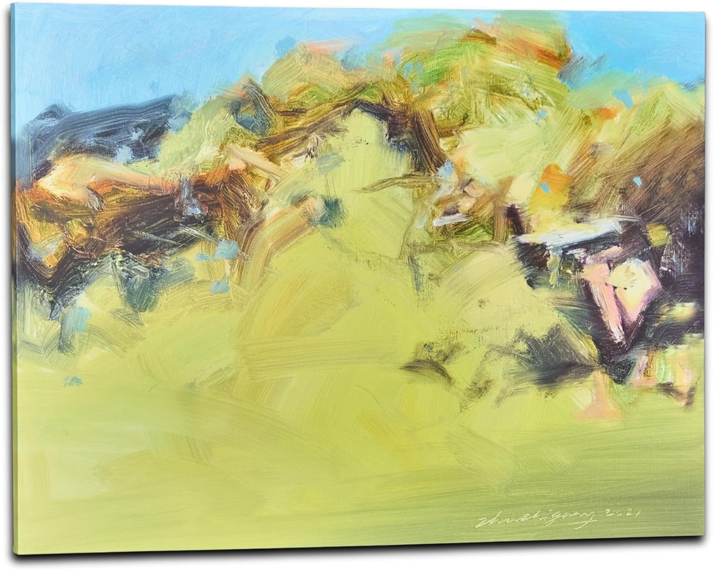 Gloliv Canvas Wall Art – Abstract Wall Decor Painting, Artist-Authorized Reproduction Canvas Prints, Modern Wall Art Decor for Living Room, Bedroom, or Office 32"x24"