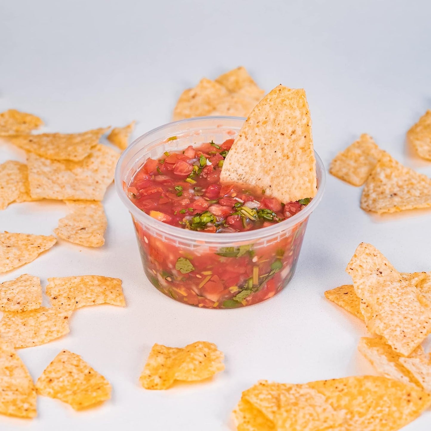 EDI [12 OZ, 25 Sets] Plastic Deli Food Storage Containers with Airtight Lids | Microwave-, Freezer-, Dishwasher-Safe | BPA Free | Heavy-Duty | Meal Prep | Leakproof | Recyclable