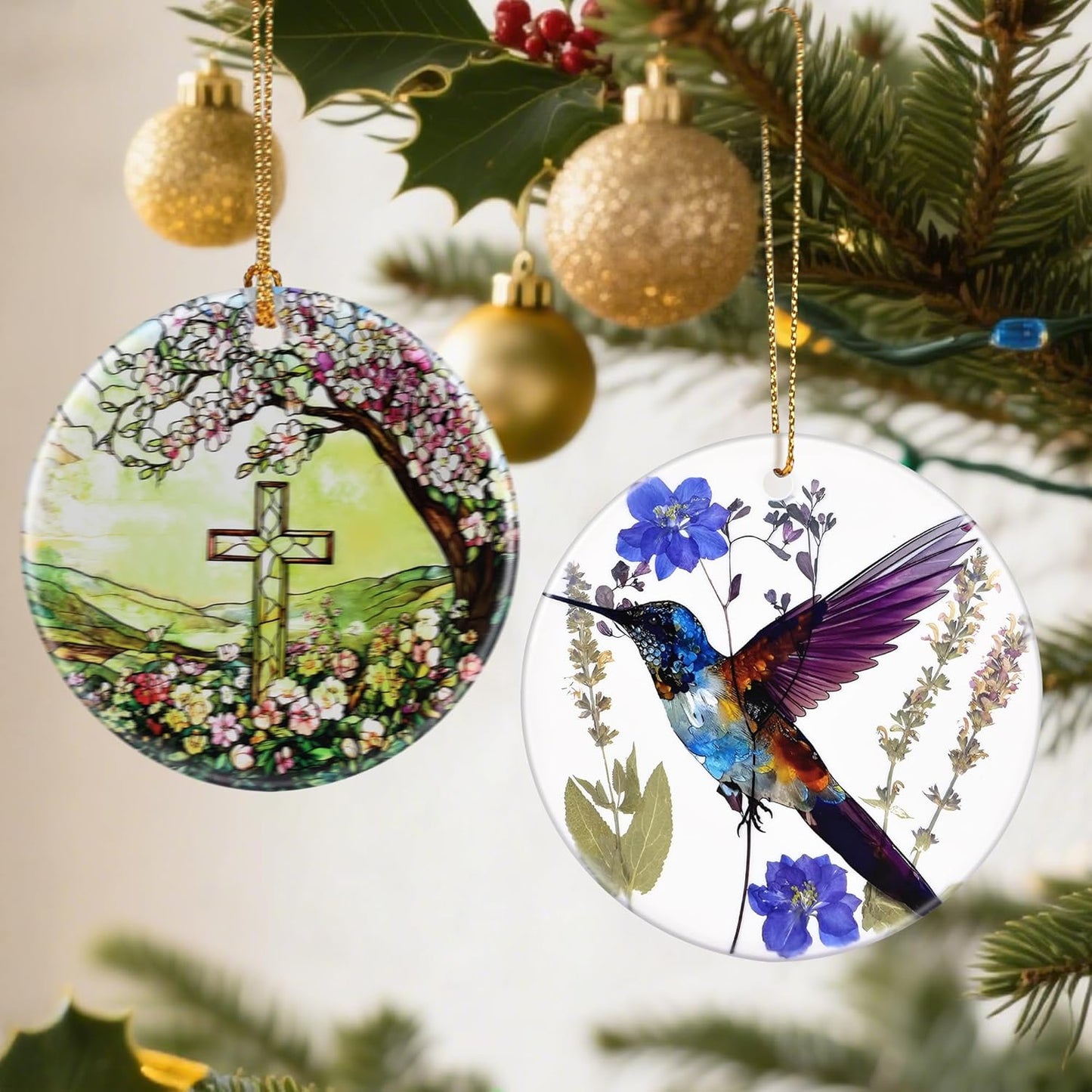 Hummingbird Ornament, Christmas Ornaments: Christmas Tree Decorations, Holiday Decor, Stocking Stuffers, Gift Ideas, Xmas Gift, Hummingbird Lover Gifts & Gifts for Women