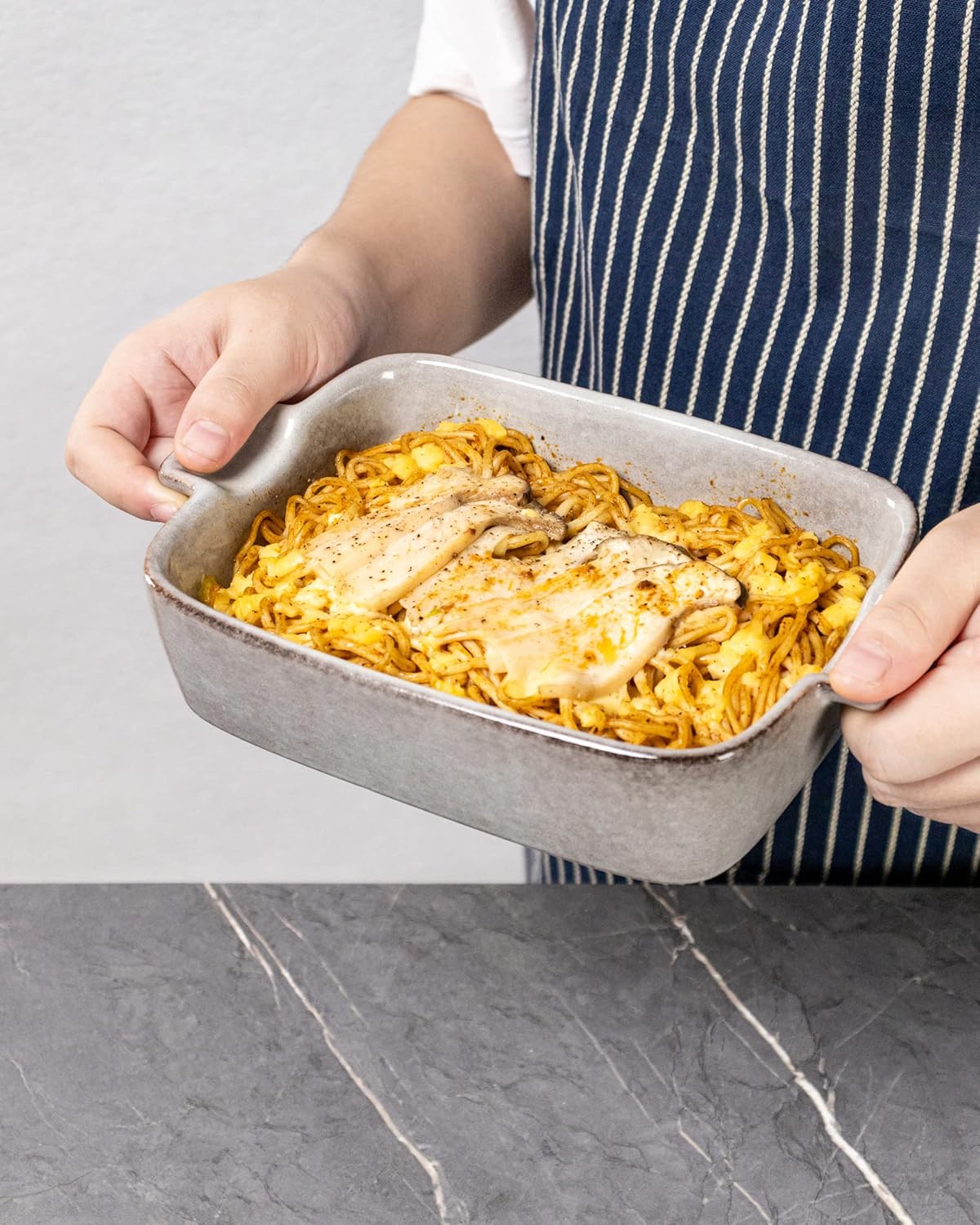 Ceramic Baking Dishes for Oven – Small Rectangular Bakeware Pans for Casserole, Lasagna, Brownies, Side Dishes – Oven Safe Baing Pan with Handles Set of 4