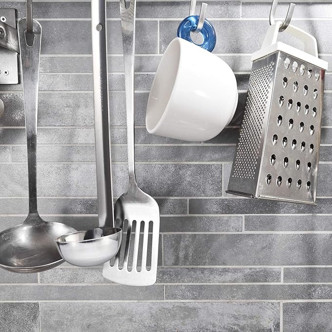 meekoo 3 Pieces Stainless Steel Ladle Soup Handle Ladle with Pouring Rim for Kitchen Cooking Soup Sauce(1 oz)