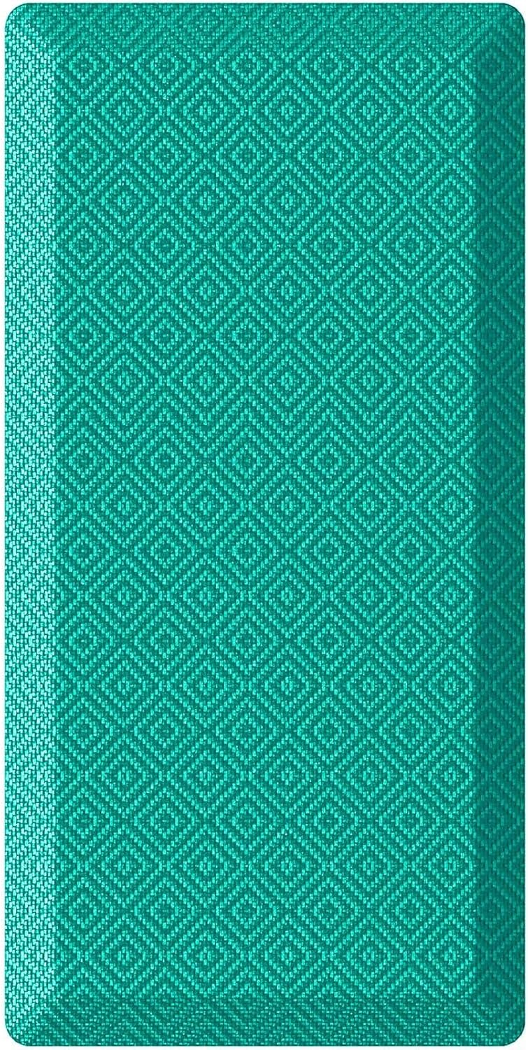 Ophanie Kitchen mats for Floor, 3/4 inch Thick, Kitchen Rugs, 20''x39'' Anti Fatigue Standing Cushioned Mat, Waterproof,Comfort Ergonomic mat for Office, Home, Sink, Teal Non-Slip Bottom