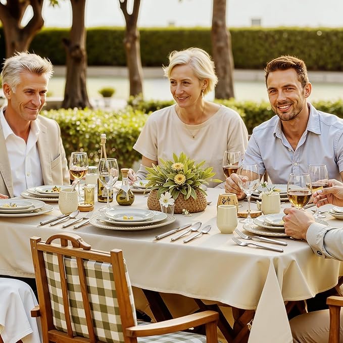 KINGSTONE 10-Piece Silverware Set, 18/10 Stainless Steel Flatware Set - Luxury Elegant Striped Cutlery with Dishwasher Safe, Durable for Family Dining, Catering, Weddings, Anniversaries Gift