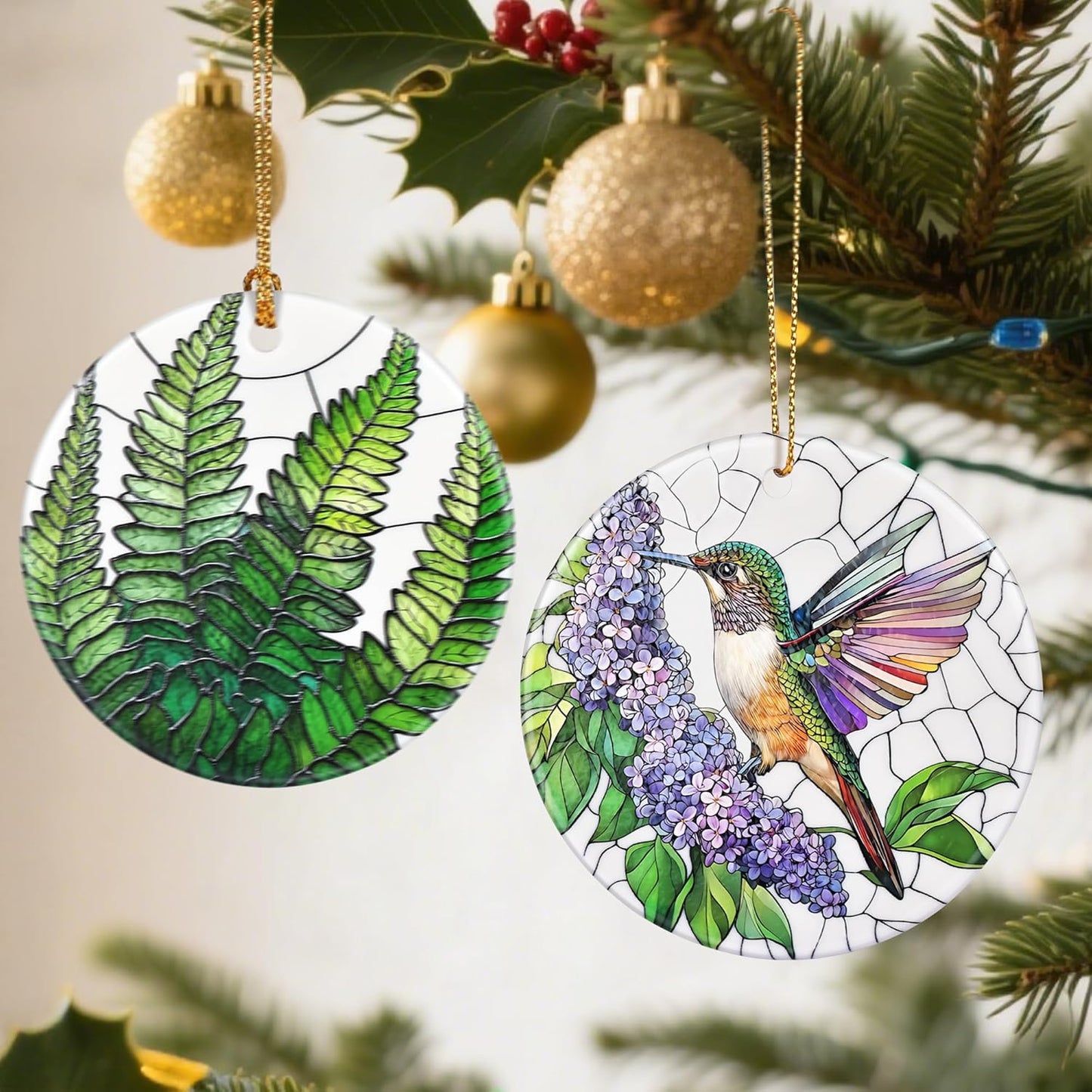 Hummingbird Christmas Ornaments: Christmas Tree Ornaments, Holiday Decor for Hummingbird Lovers, Stocking Stuffers, Gift Ideas, Xmas Gifts & Gifts for Women, Mom, and Grandma