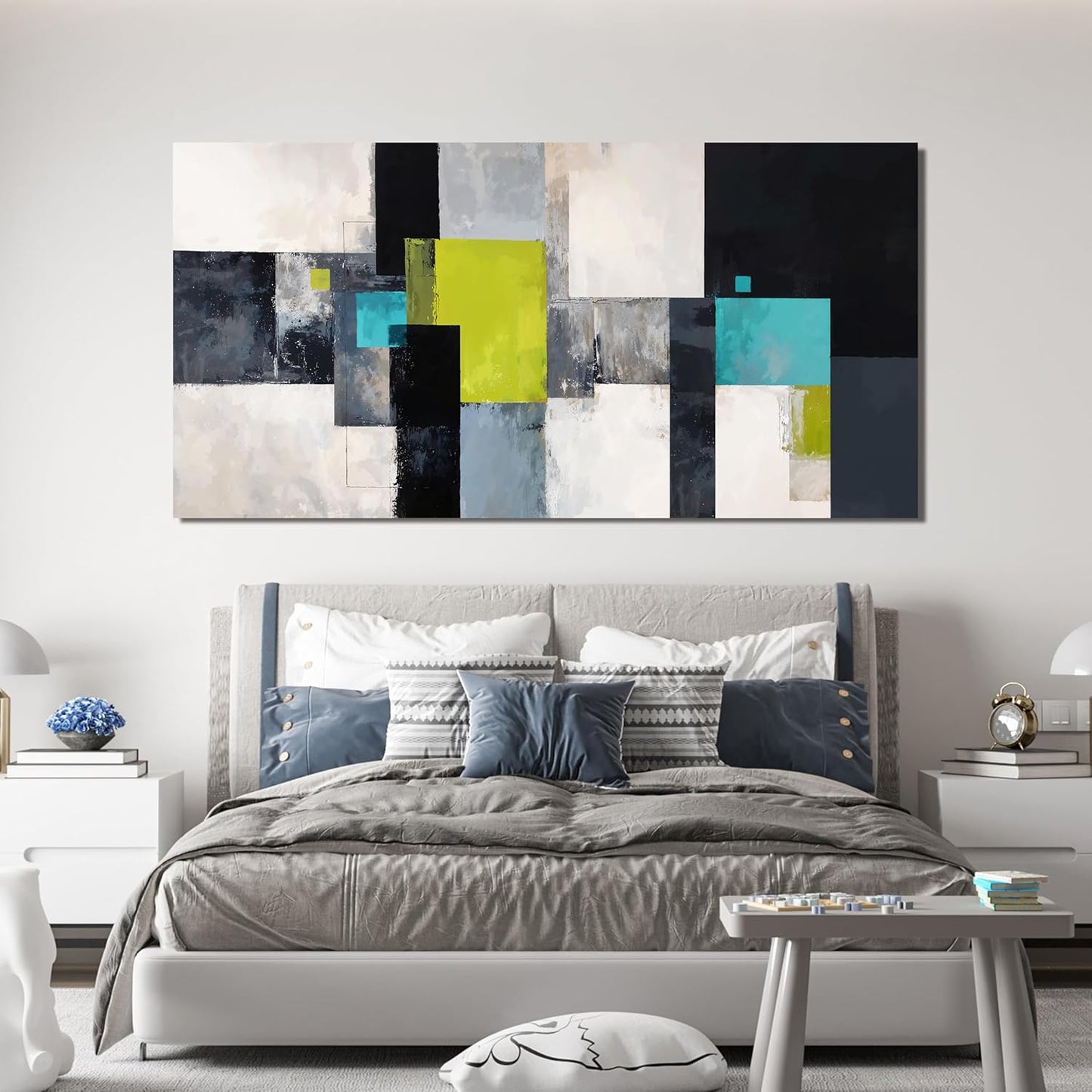 Large Canvas Wall Art Decor Wall Art Pictures for Living Room Black and White Oversized Wall Art Prints 29"X58" Abstract Canvas Art Wall Decor Artwork for Walls Modern Gray Wall Art Home Office Decor