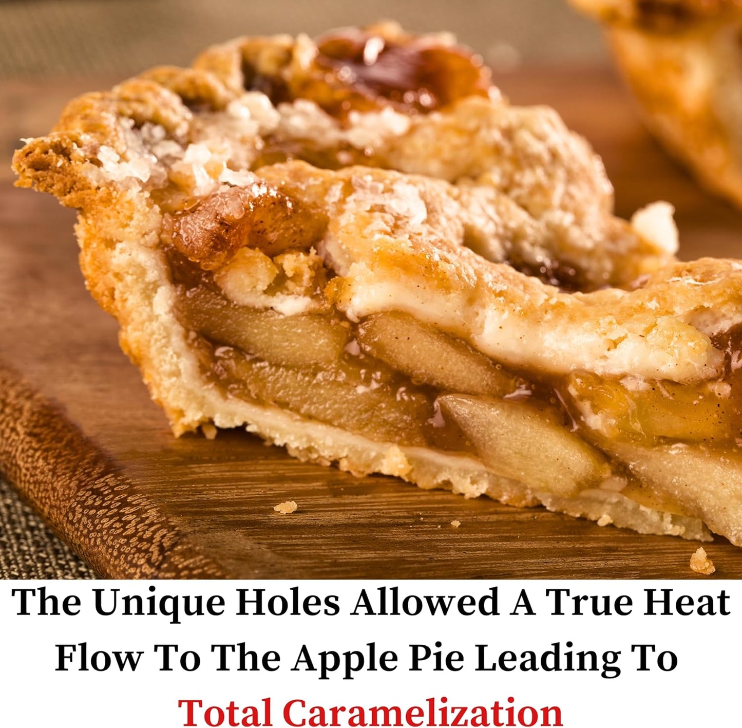 Why Holes: For The Crispiest Crusts. King Crispy's Deep Pie, Tart & Quiche Pan. A Non-Stick, Removable Bottom, Dishwasher Safe, Perforated Pie Pan Baking Plate Dish (9 inch x 2 Deep).