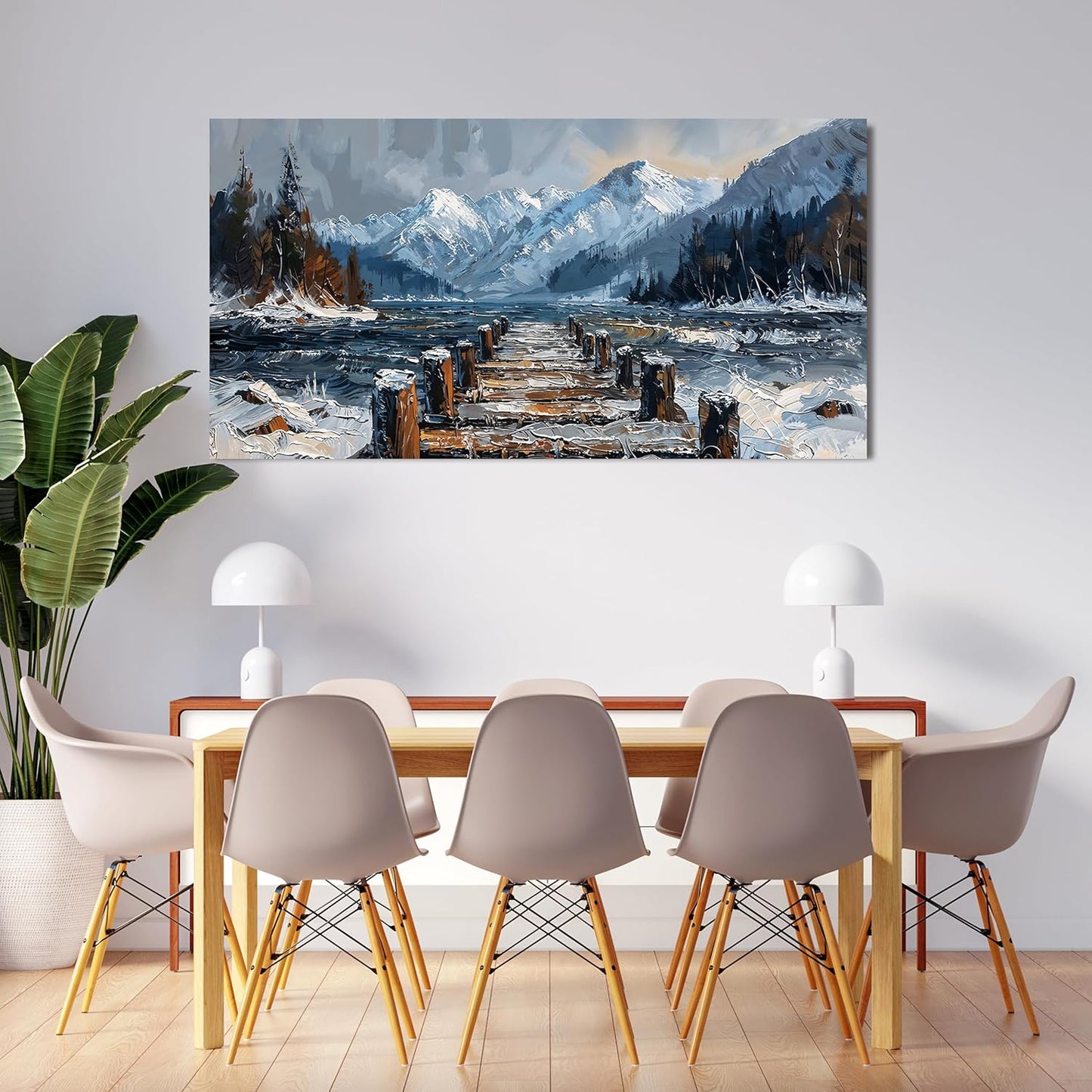 Canvas Wall Art Decor Wall Art Pictures for Living Room Canvas Art Wall Decor Nature Landscape Wall Art Prints Artwork For Walls Modern Coastal Wall Art Decorations Home Ofiice Kitchen Decor 20" X 40"