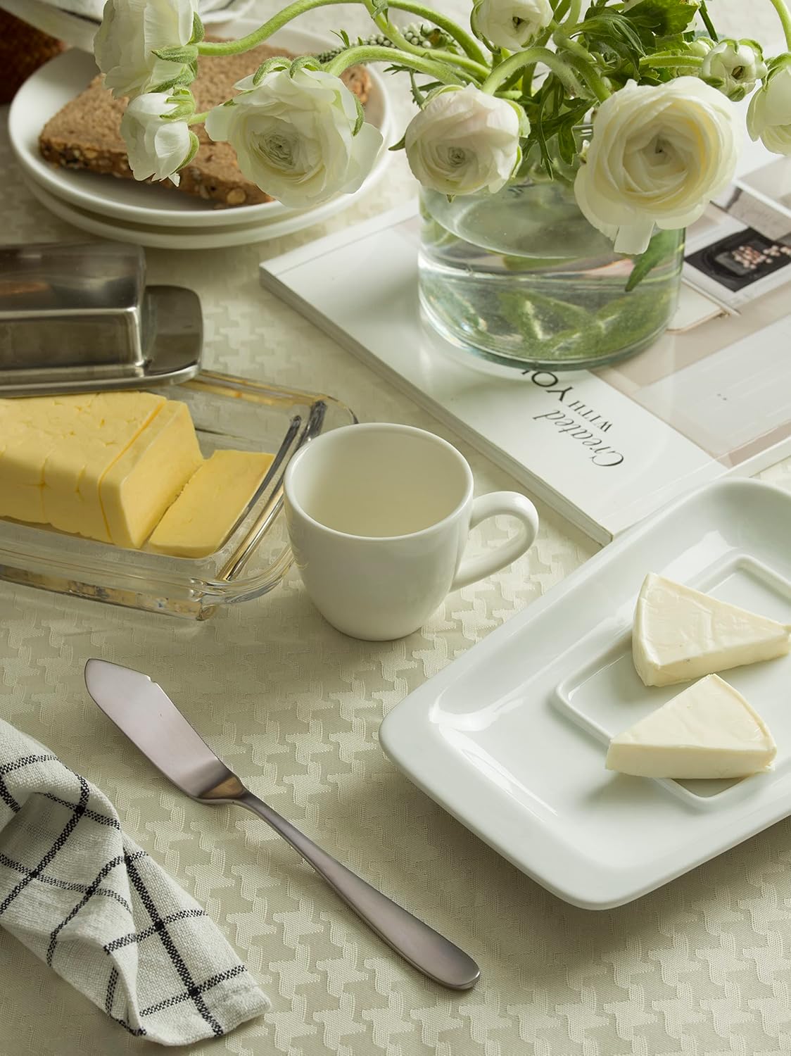 Matte Serving Set, 18/10 Stainless Steel Satin Flatware, Modern Brushed Finish Cutlery, Dishwasher Safe & Durable, Built to Last (10-Piece Serving Set, Fidenza)