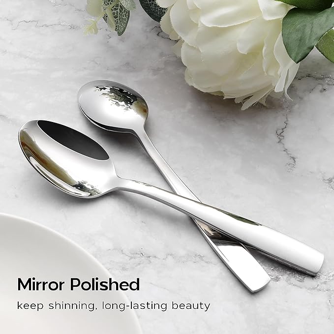 Onader 40 Piece Heavy Duty Silverware Set, Stainless Steel Flatware Cutlery Set for 8