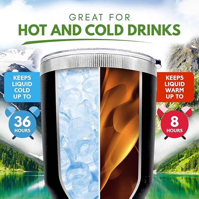 Palm City Products Premium 30 oz Poker Engraved Black Tumbler with Slider Lid - Ideal for Poker Enthusiasts