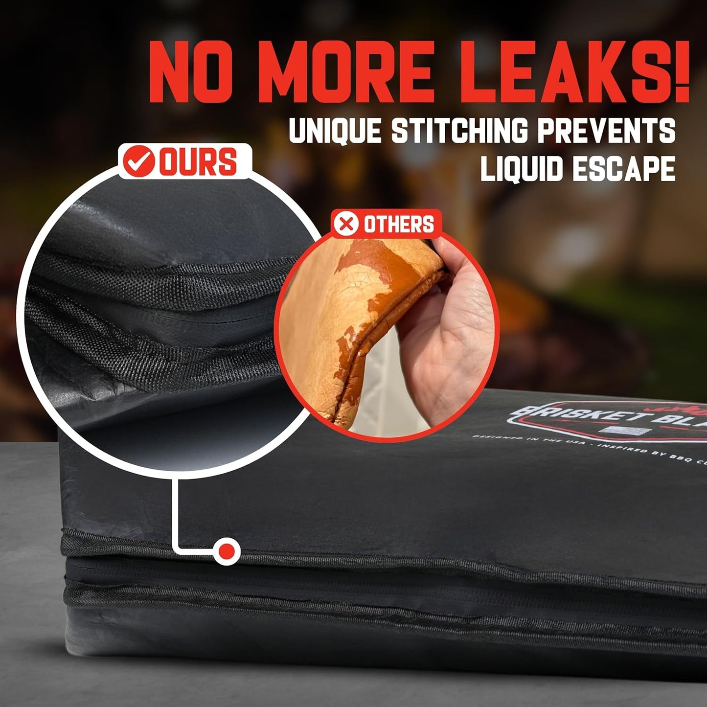 Brisket Blanket™ - BBQ Blanket for Resting Meat | Heavy Duty Insulated Smoker Bag with Wide Mouth | Reusable BBQ Accessories for Brisket, Pork, Turkey | Meat Warmer & Gift for Men, Grilling & Smoking