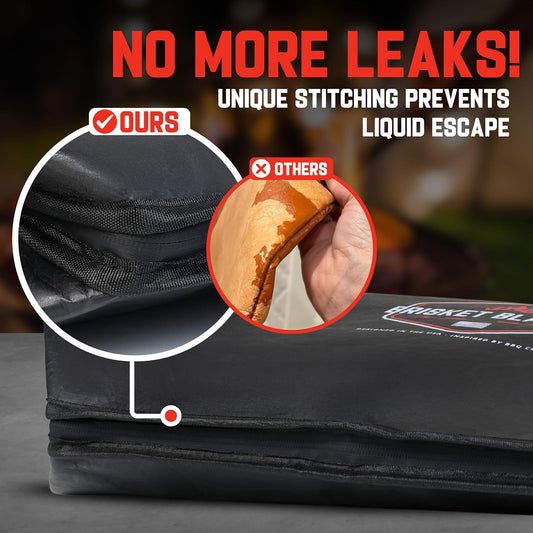 Brisket Blanket™ - BBQ Blanket for Resting Meat | Heavy Duty Insulated Smoker Bag with Wide Mouth | Reusable BBQ Accessories for Brisket, Pork, Turkey | Meat Warmer & Gift for Men, Grilling & Smoking