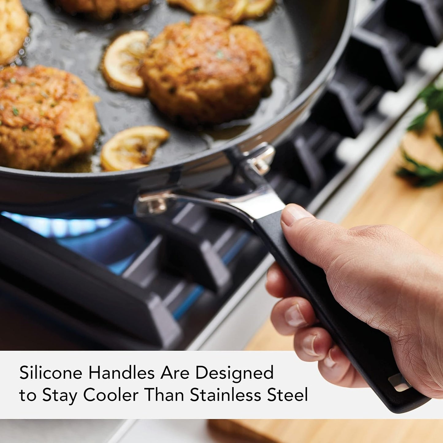 KitchenAid 84802 Hard Anodized Nonstick Frying Pan/Skillet, 12.25 Inch - Onyx Black