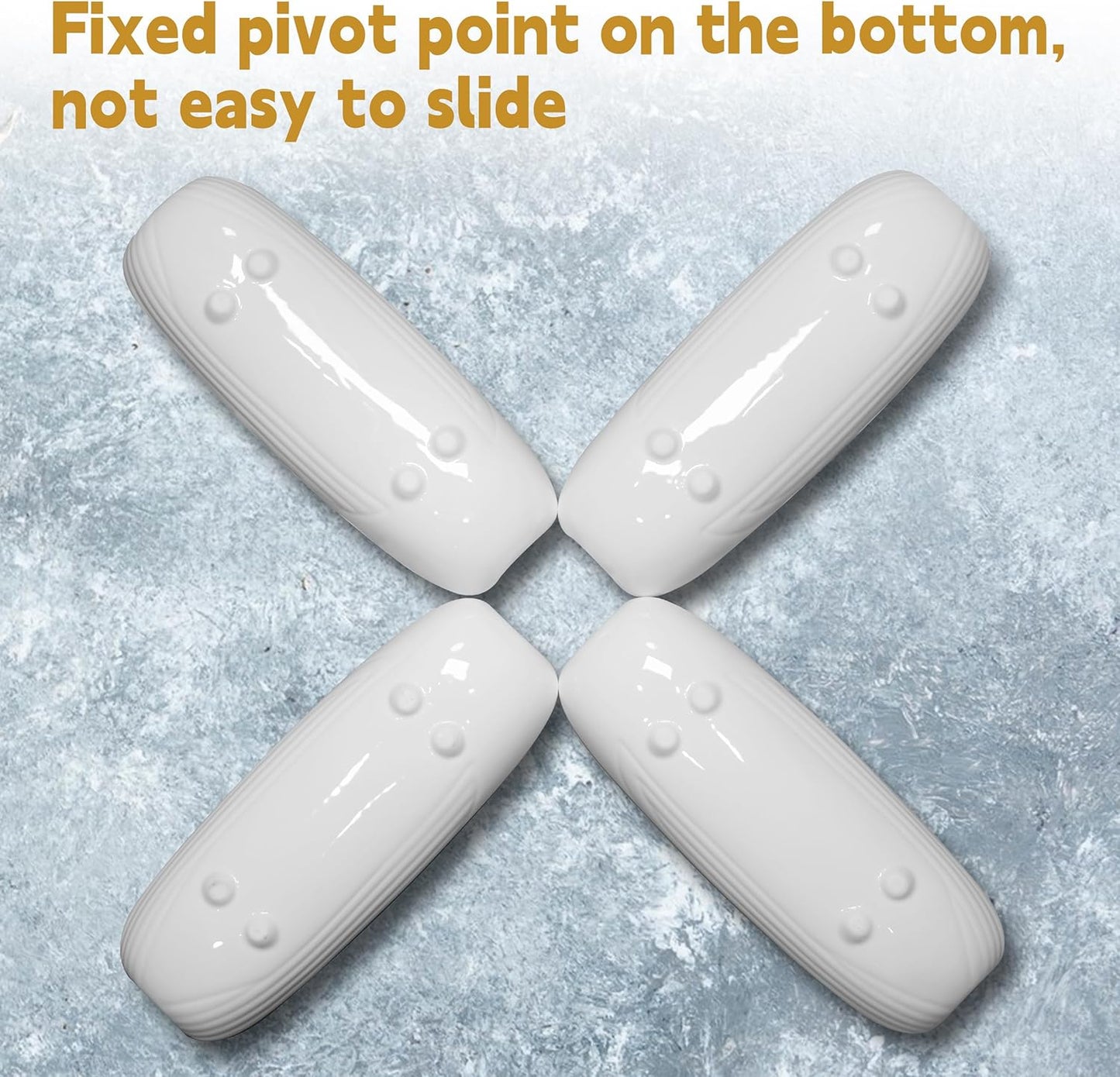 Cinf Ceramic Corn Cob Holders 8.8" Corn Dishes Set of 4, White Dishes Non-slip Bottom Microwave Dishwasher Oven Safe