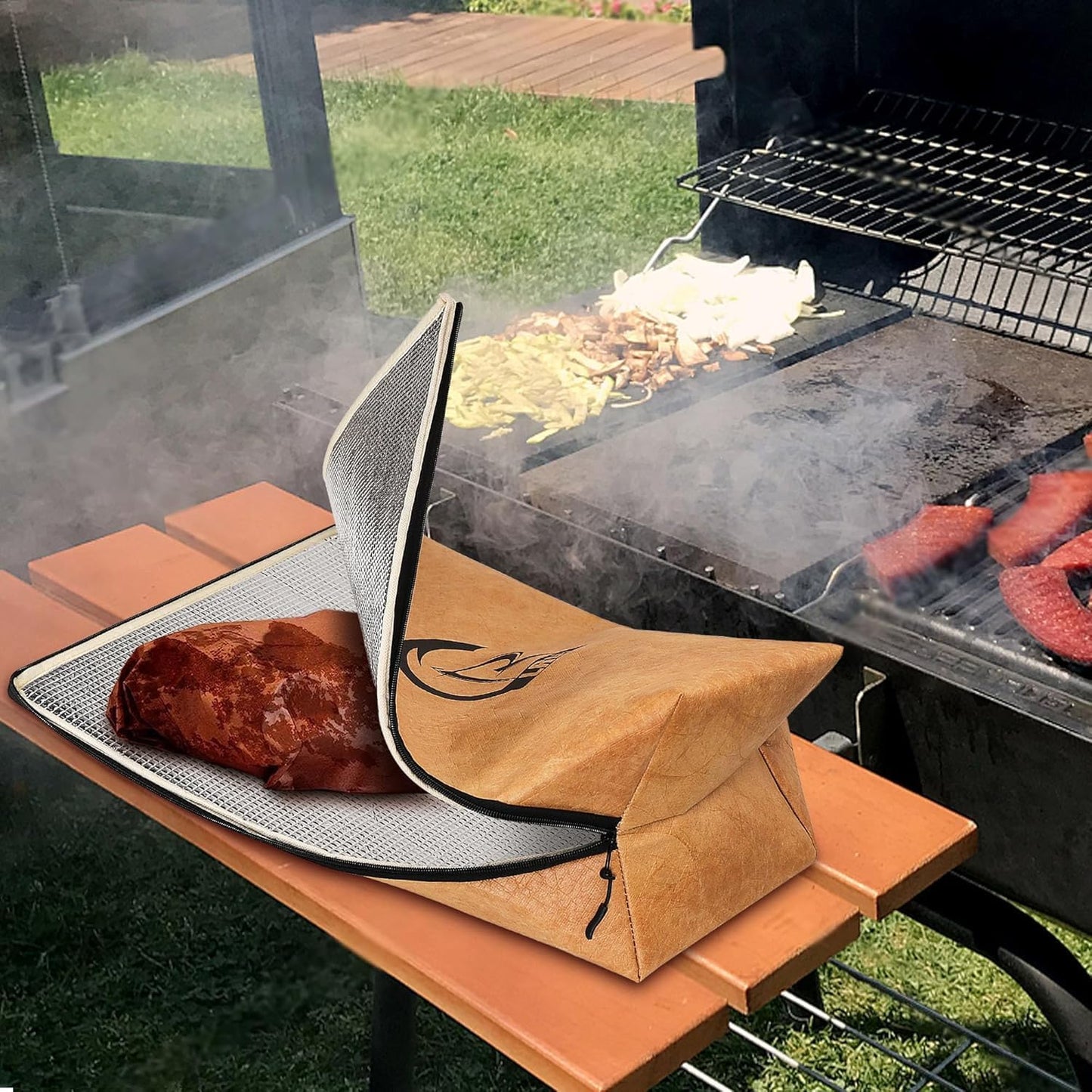 LRUI BBQ Blanket for Resting Meat Smokers and Grilling Ensures The Meat is Tender and Juicy Barbecue Tool Sets(21 inch)