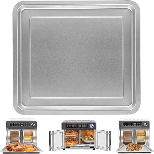 Air Fryer Replacement Tray for Emeril Lagasse Everyday 360 26 QT Extra Large Air Fryer, 12.5''×11.5'' Steel Air Fryer Accessories Grill Pan Plate Replacement Parts Rack