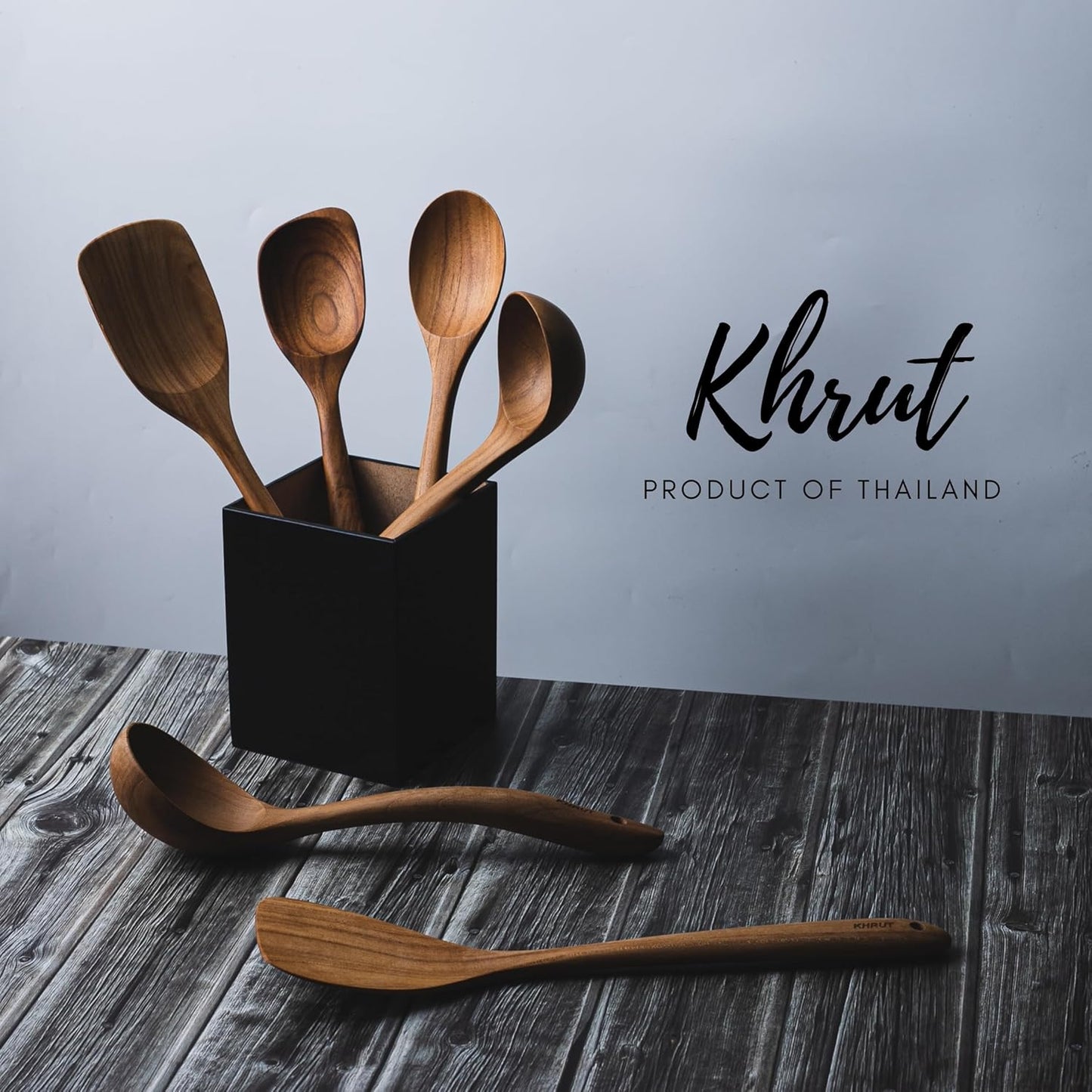 Teak Wood Spatula/Turner, 13.5 Inch Long Handle for Cooking, Wooden Flat Turner, Natural Utensils, Non-Stick Cookware Tools