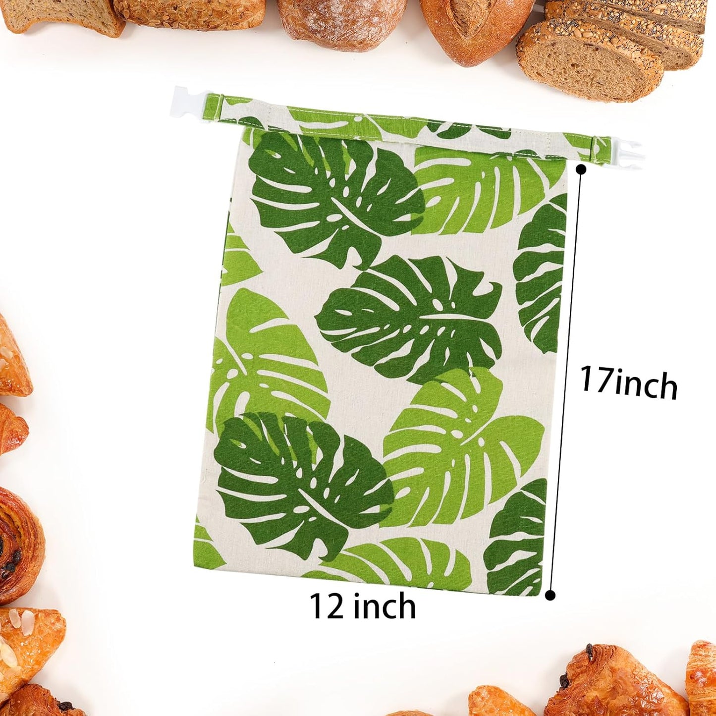 1PCS Reusable Beeswax Food Wraps Breads Bags for Homemade Bread Loaf, Organic Cotton XL Sourdough Beeswax Bread Bag Supplies Sandwich Wrapper, Sustainable, Fresh Keeping, Food Storage Containers