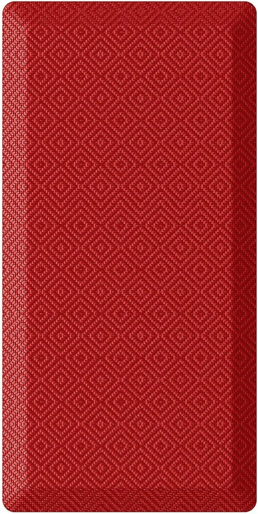 Ophanie Kitchen mats for Floor, 3/4 inch Thick, Kitchen Rugs, 20''x39'' Anti Fatigue Standing Cushioned Mat, Waterproof,Comfort Ergonomic mat for Office, Home, Sink, Red Non-Slip Bottom