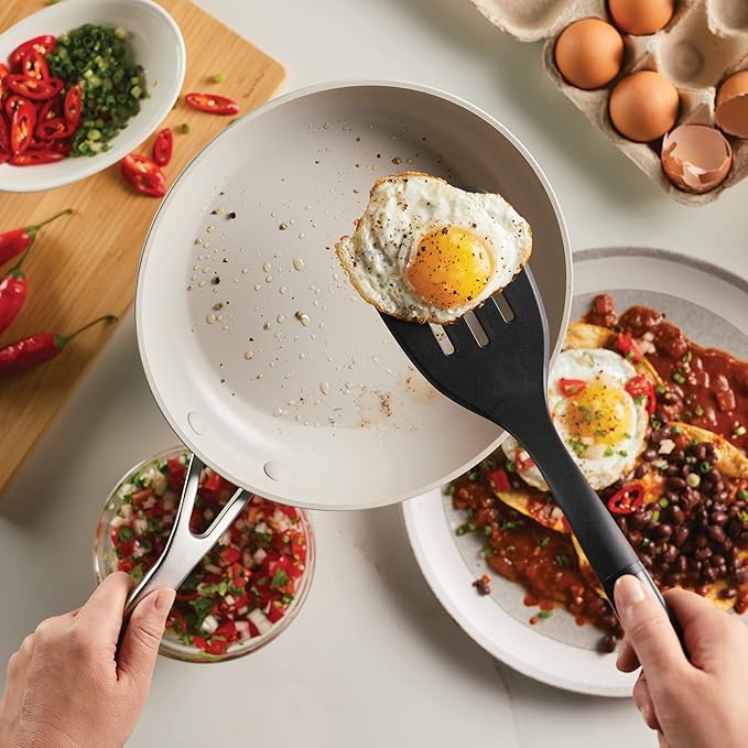 KitchenAid Hard Anodized Ceramic Nonstick Frying Pan/Skillet, 10 Inch - Pistachio