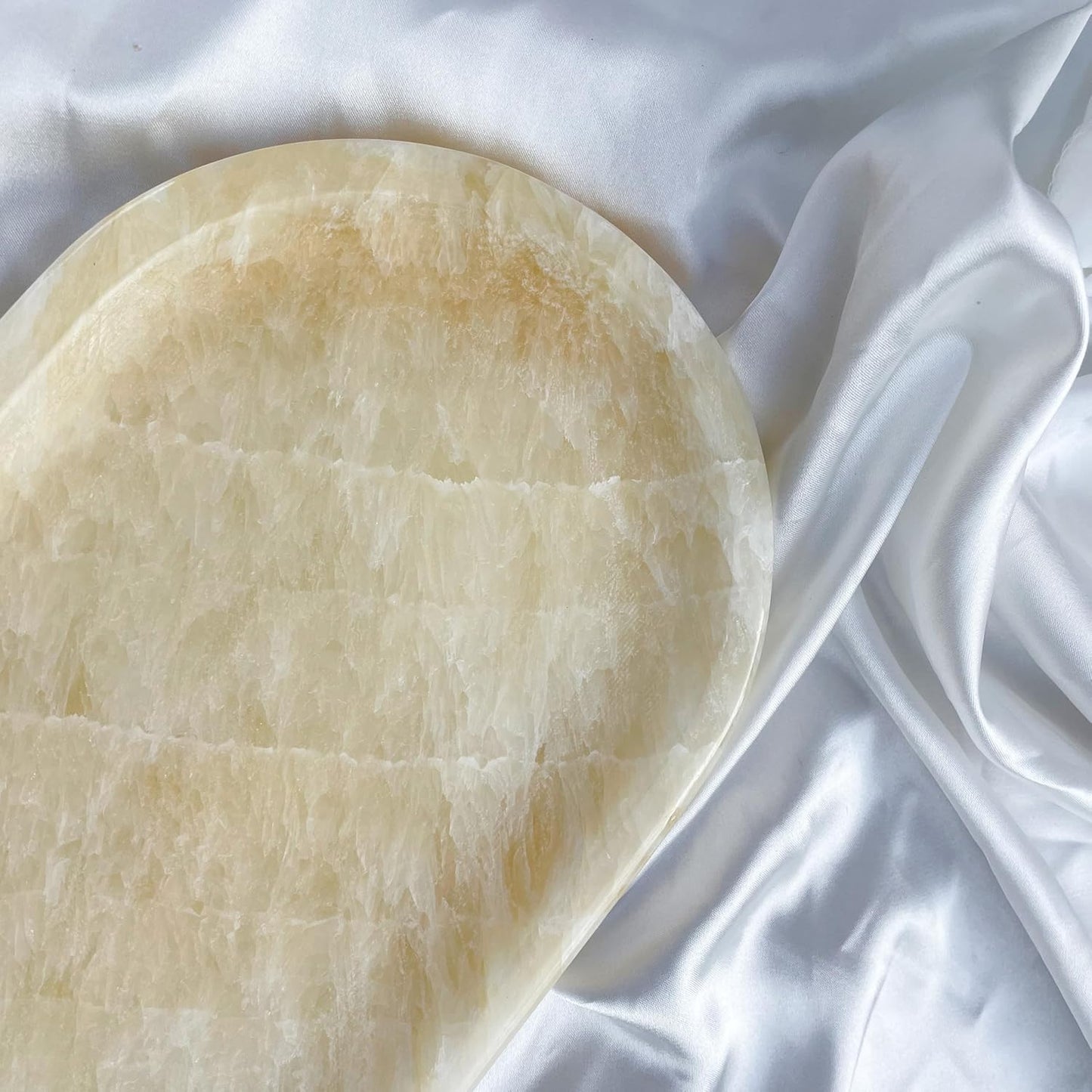 Natural Marble Tray, Stone Vanity Tray for Bathroom & Kitchen Countertop - Organizer for Perfume, Jewelry, Cosmetics 12x6 Inch,Amber