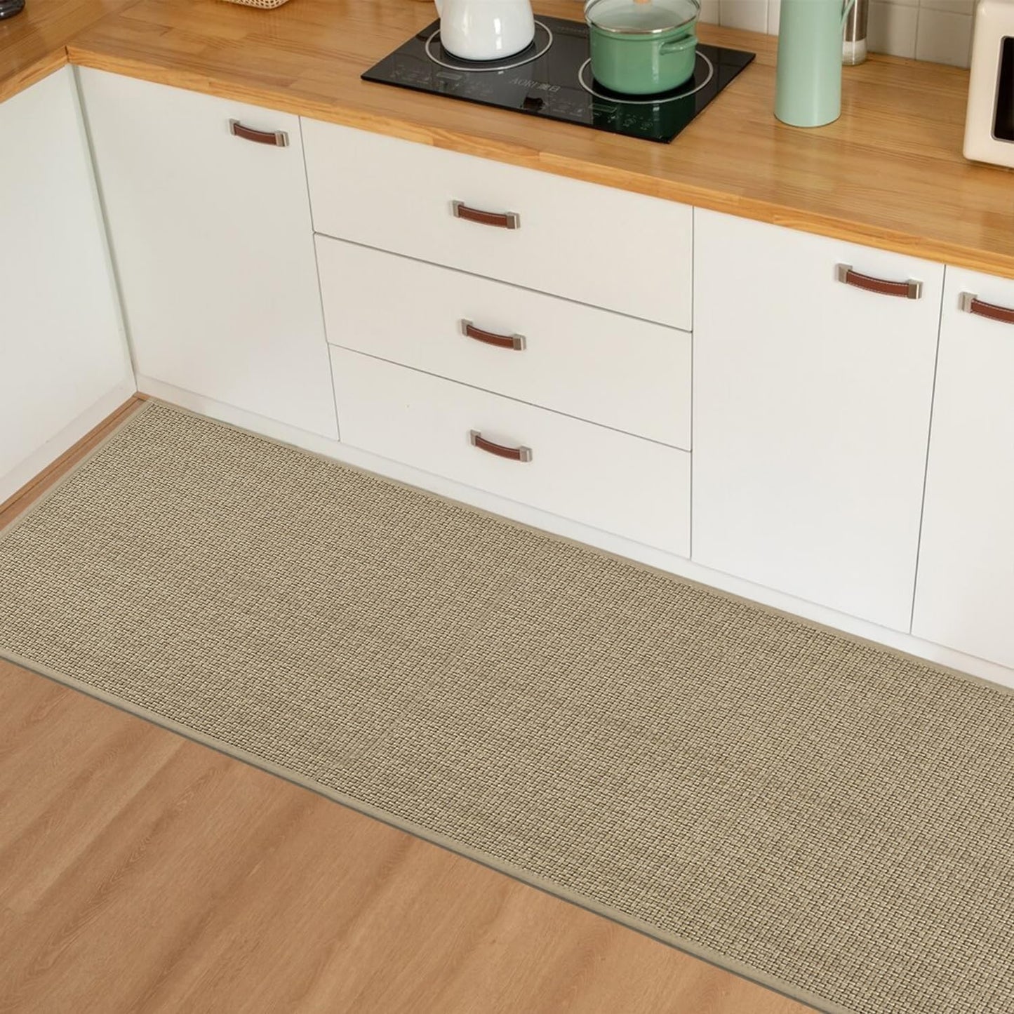 Artoid Mode Washable Non-Slip Rubber Backing Kitchen Rugs Doormat, Absorbent Kitchen Floor Mats in Front of Sink Kitchen Mats for Floor Home Decor 24x72 Inch